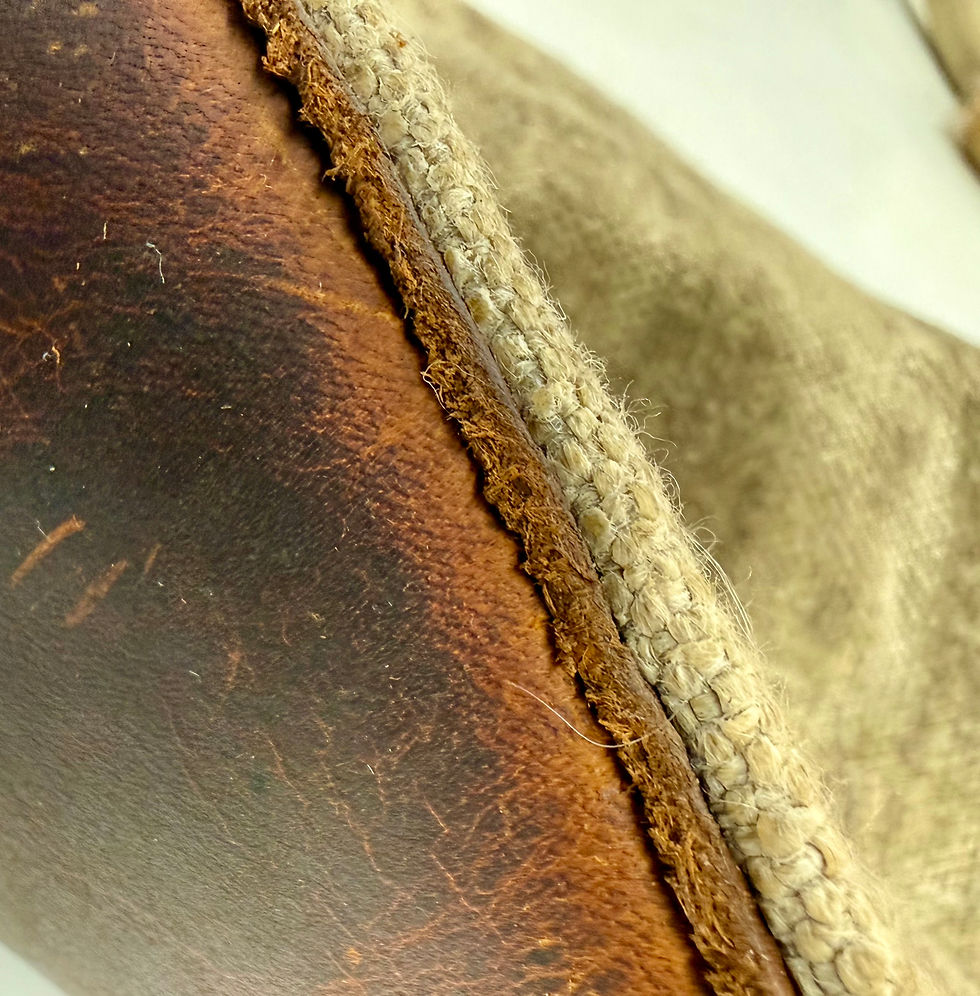 Thumbnail: Waxed Hemp with Pieced Oil Tan Flap