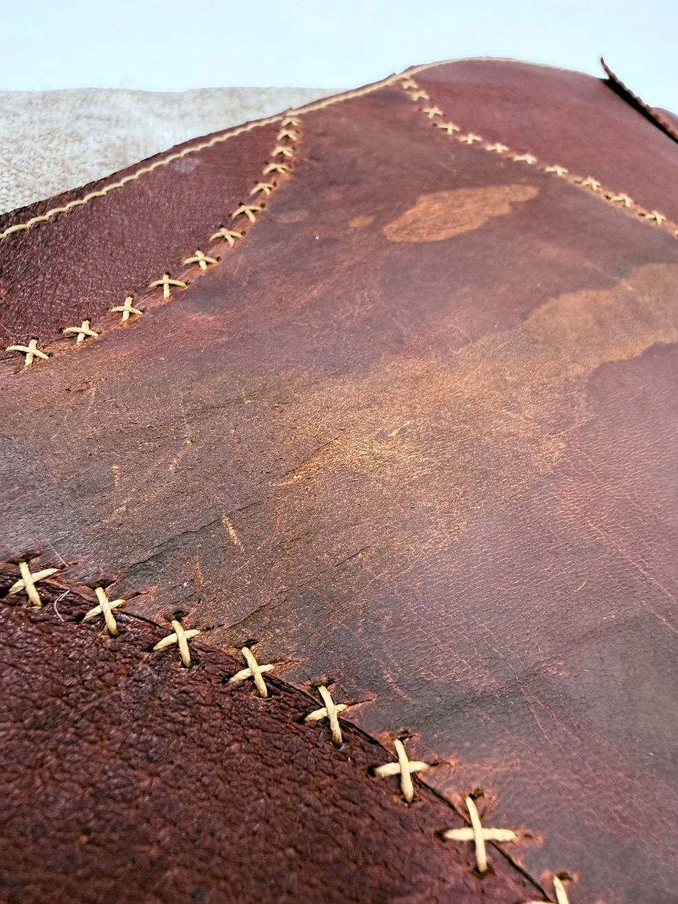 Thumbnail: Waxed Hemp with Pieced Oil Tan Flap