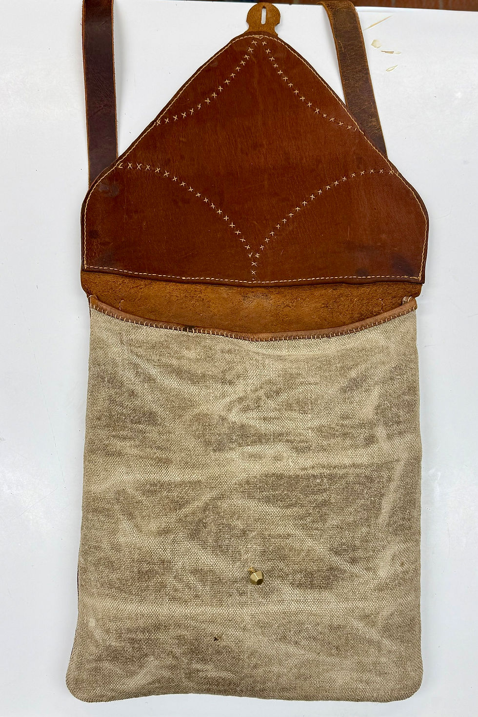 Thumbnail: Waxed Hemp with Pieced Oil Tan Flap