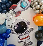 Spaceman balloon display