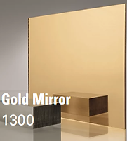 Gold mirror acrylic