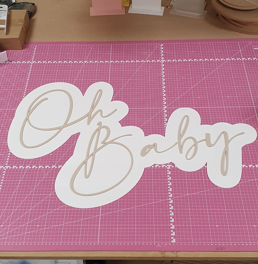 Thumbnail: 3d Oh Baby sign