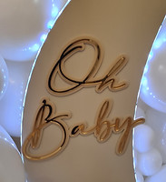 Oh Baby 3d acrylic text