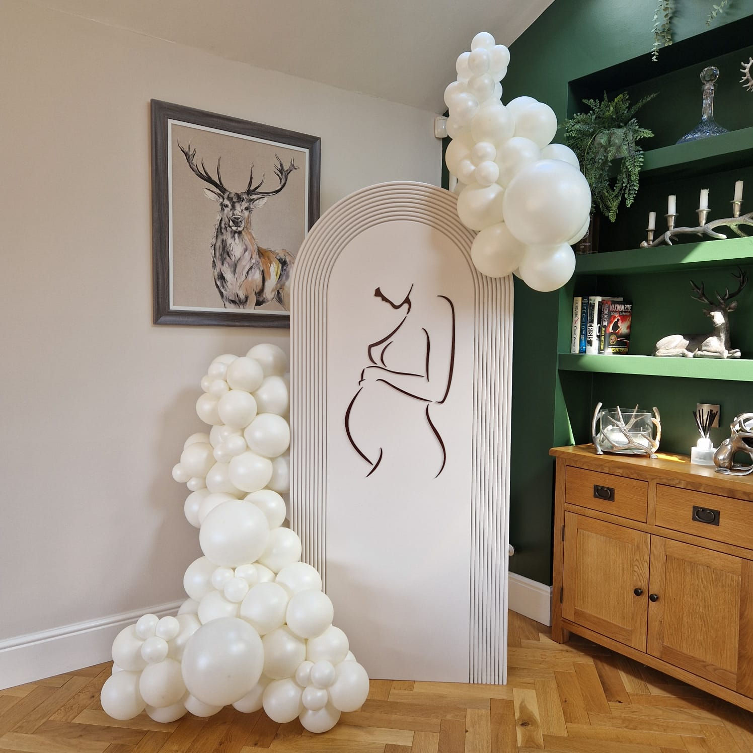 Line Art Pregnancy Silhouette