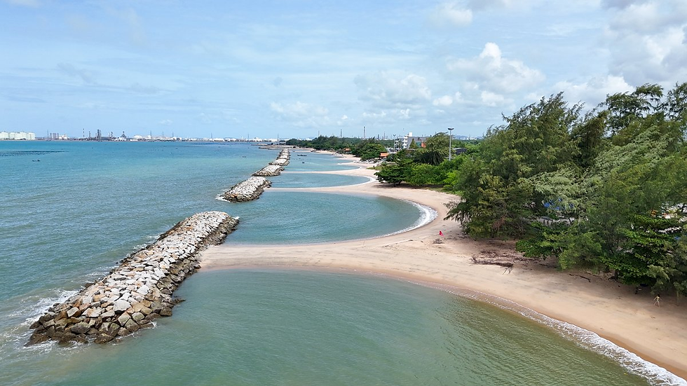 ชายหาดหน้าที่พักบรรยากาศแบบนี้เลย