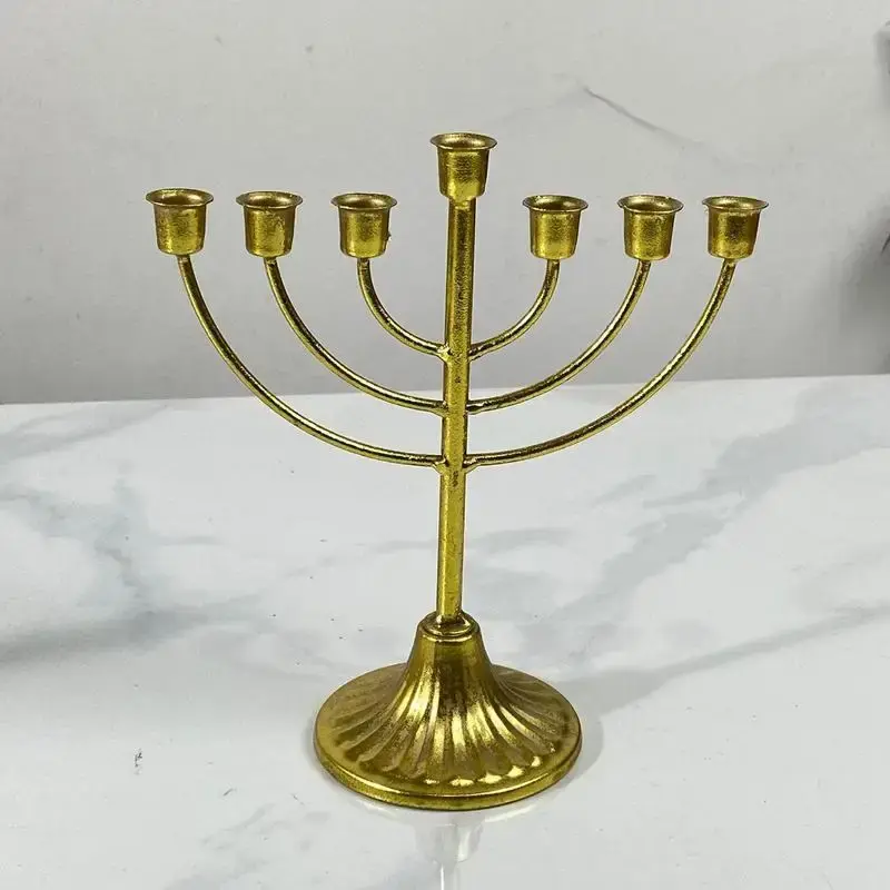 Thumbnail: Holiday Candelbra 7/9 Branch Menorah Kinara Candle Holder Decoration Gift