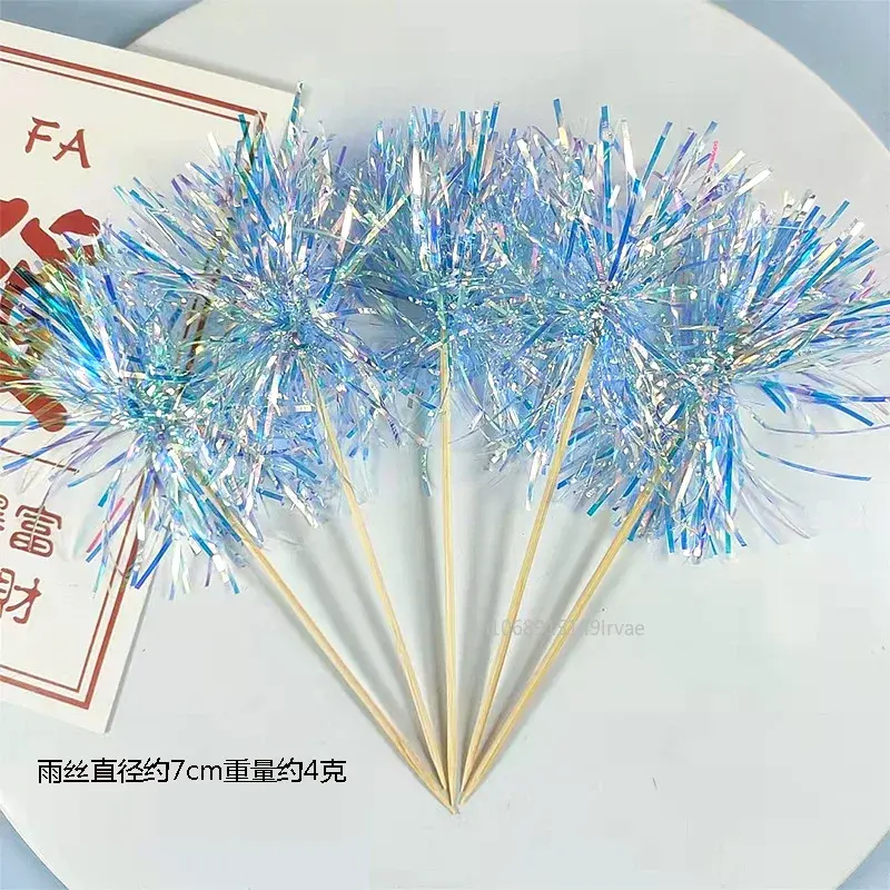 Thumbnail: Glitter Tassel Cake Topper 5/20Pc Wedding Christmas Birthday Party Shower Decor