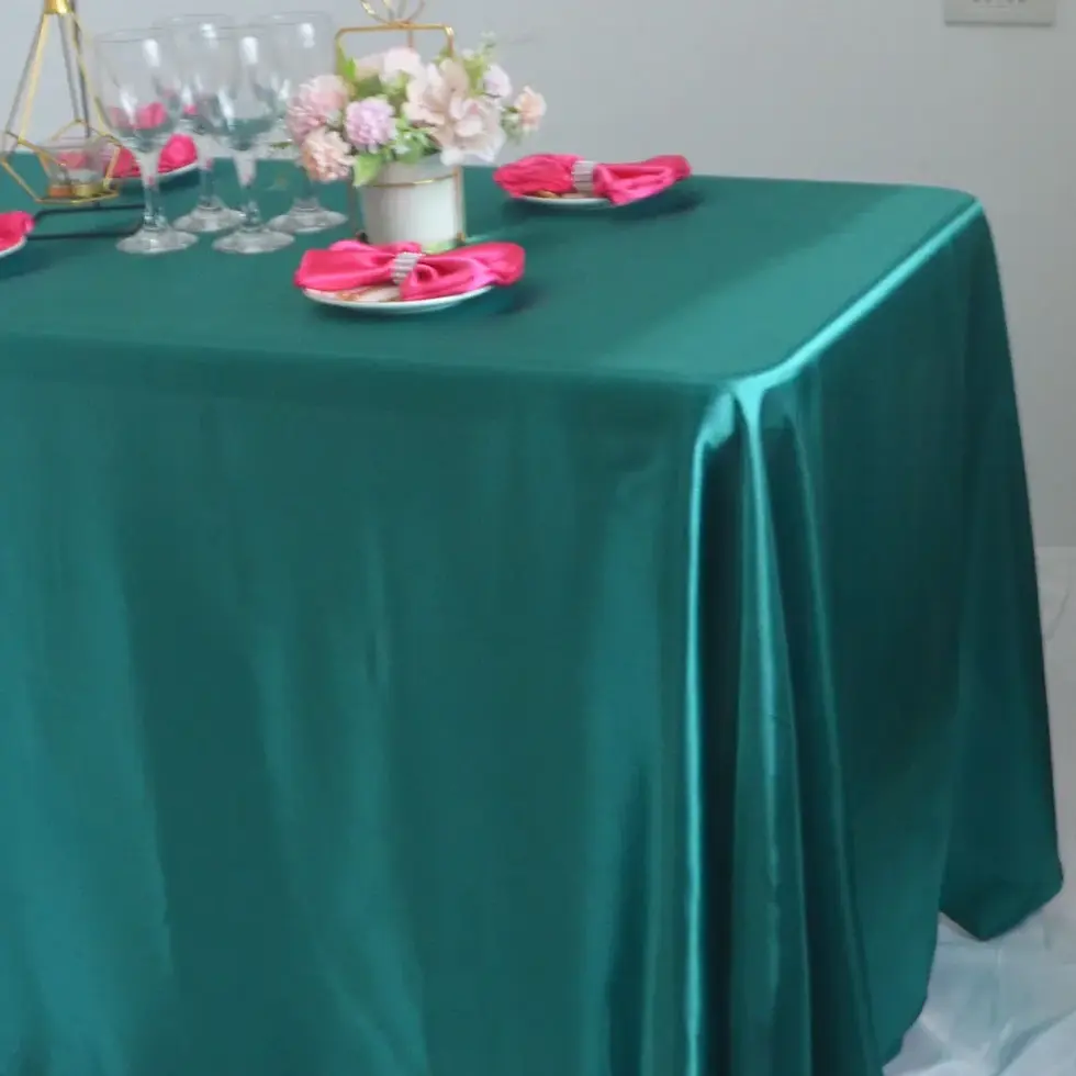 Thumbnail: Satin Tablecloth Banquet Wedding Party Decoration Birthday Christmas