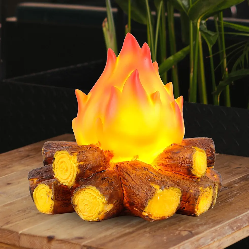 Thumbnail: Firewood Flame Lamp LED Simulated New Year Christmas Halloween Props Decor