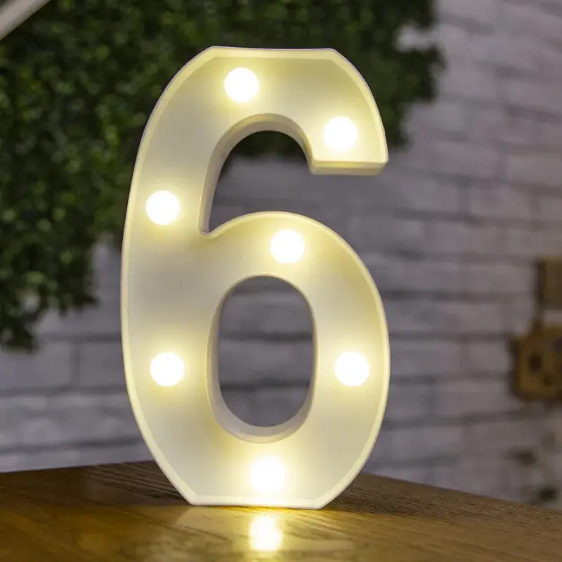 Thumbnail: Alphabet Letter LED Light Luminous Number Wedding Birthday Christmas Party Decor