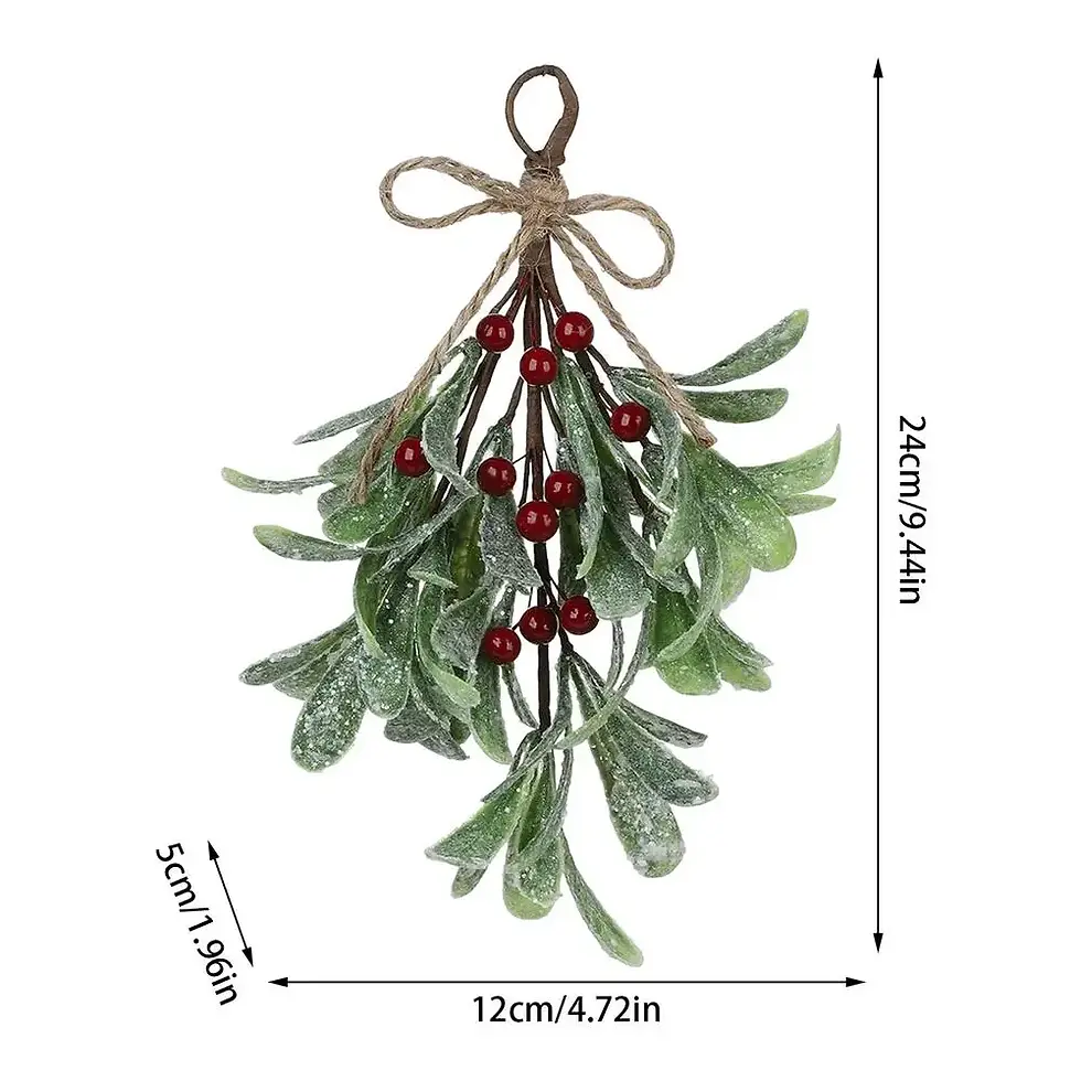 Thumbnail: Mistletoe Branch Christmas Floral Stem Branches Festive Garland Decorations