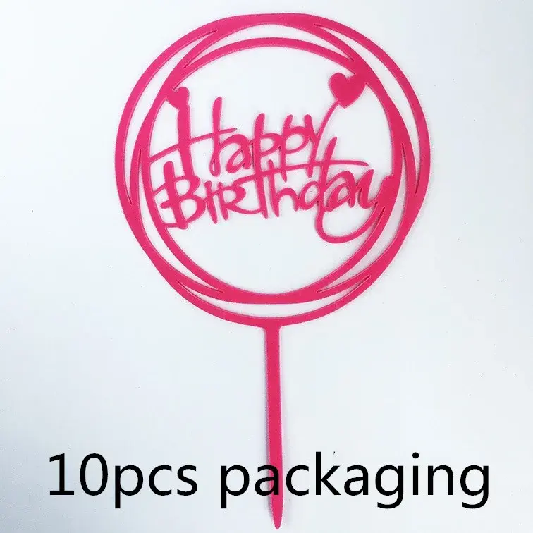 Thumbnail: Happy Birthday Cake Topper 36 Styles Birthday Celebration Party Dessert Decor