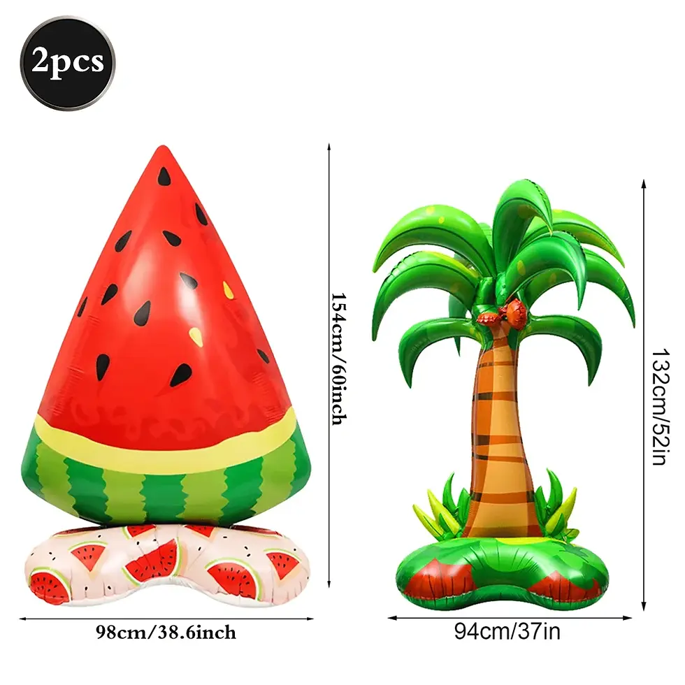 Thumbnail: Hawaiian Party Decorations Banner Balloons Pool Birthday Party Supplies