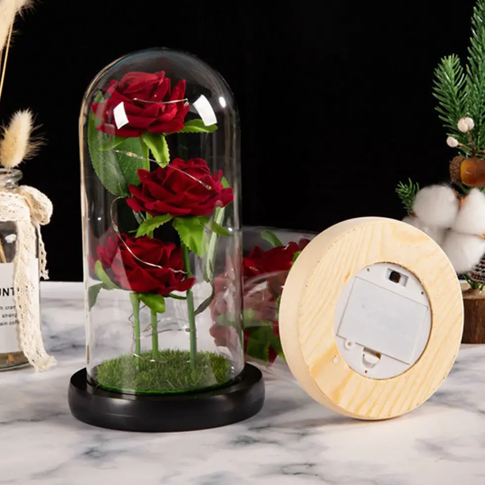 Thumbnail: LED Rose Flower Wedding Valentine  Mother's Day Gift Centerpiece