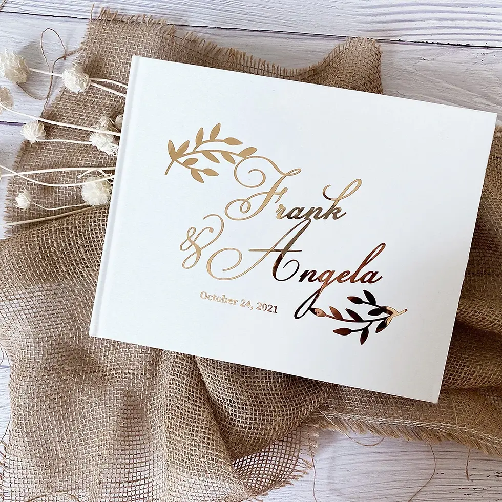 Thumbnail: Custom Guest Book Elegant Message Hardback Keepsake Event Decor