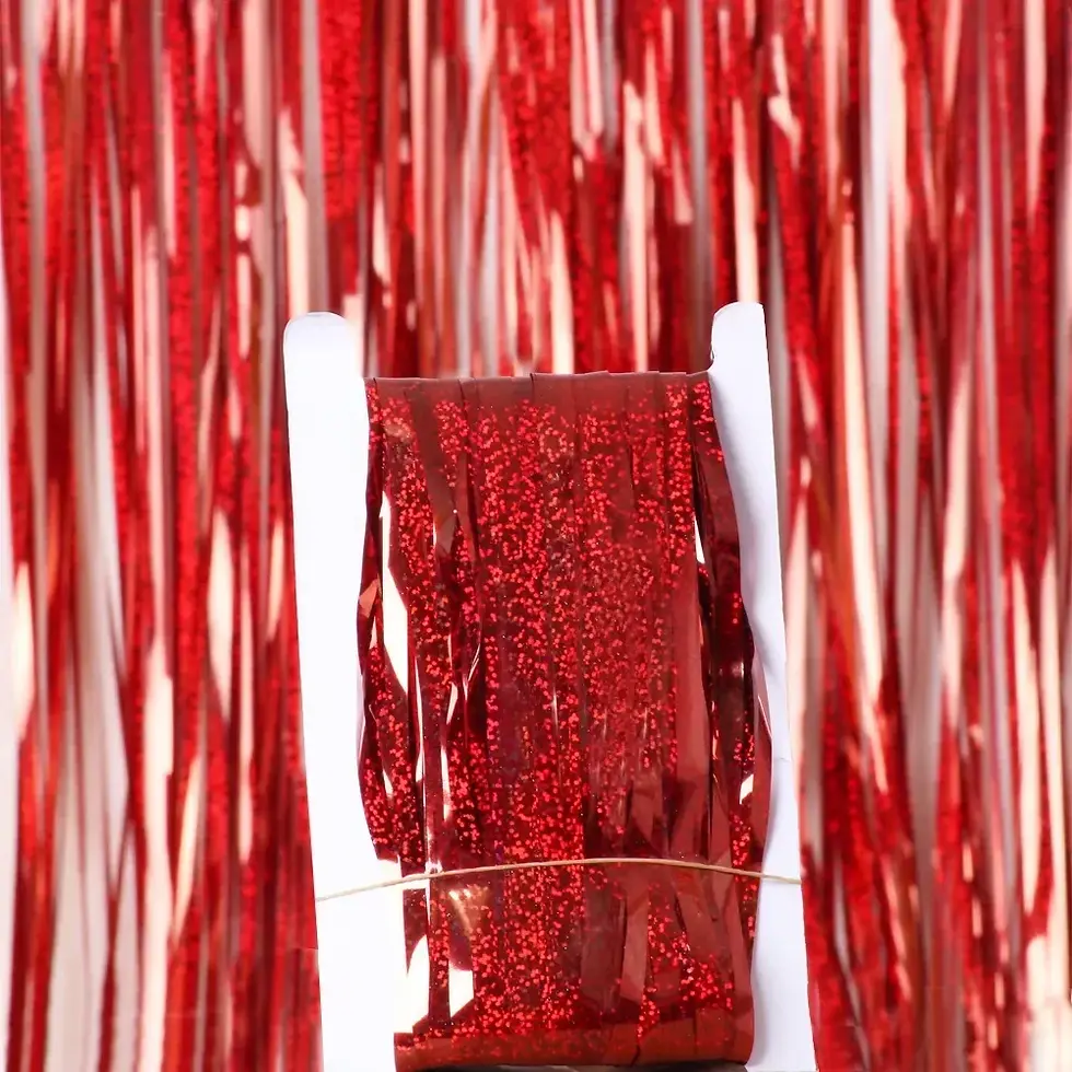 Thumbnail: Metallic Curtain Fringe Backdrop Photo Booth Wedding Graduation Birthday Party