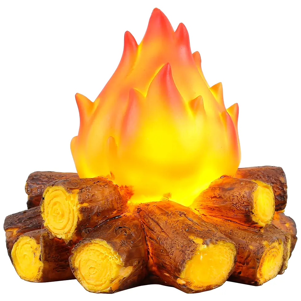 Thumbnail: Firewood Flame Lamp LED Simulated New Year Christmas Halloween Props Decor
