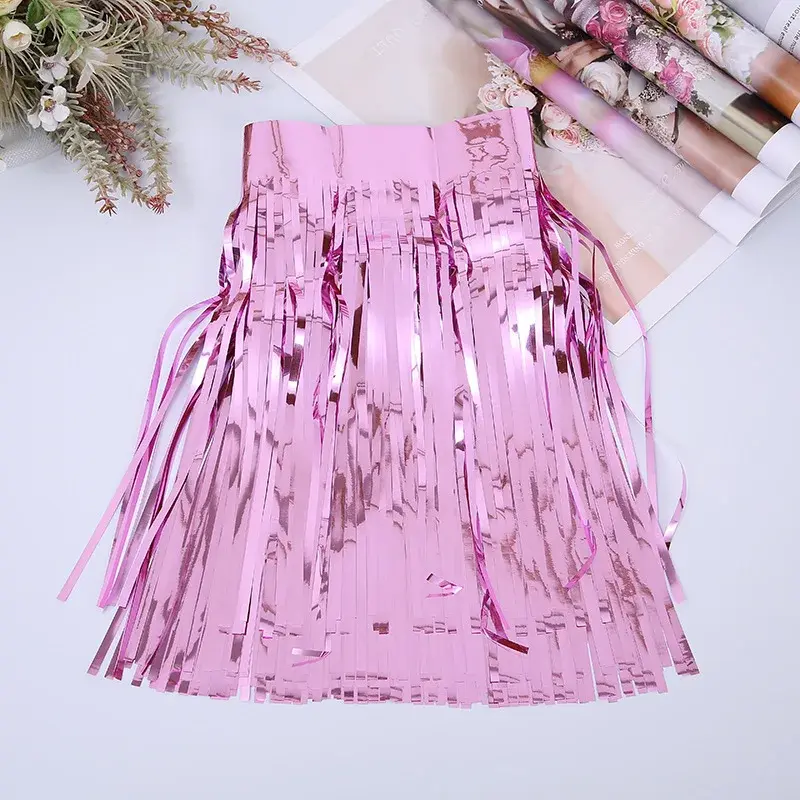 Thumbnail: Metallic Garland Foil Fringe Tinsel Streamers 30x300cm Birthday Party Holiday