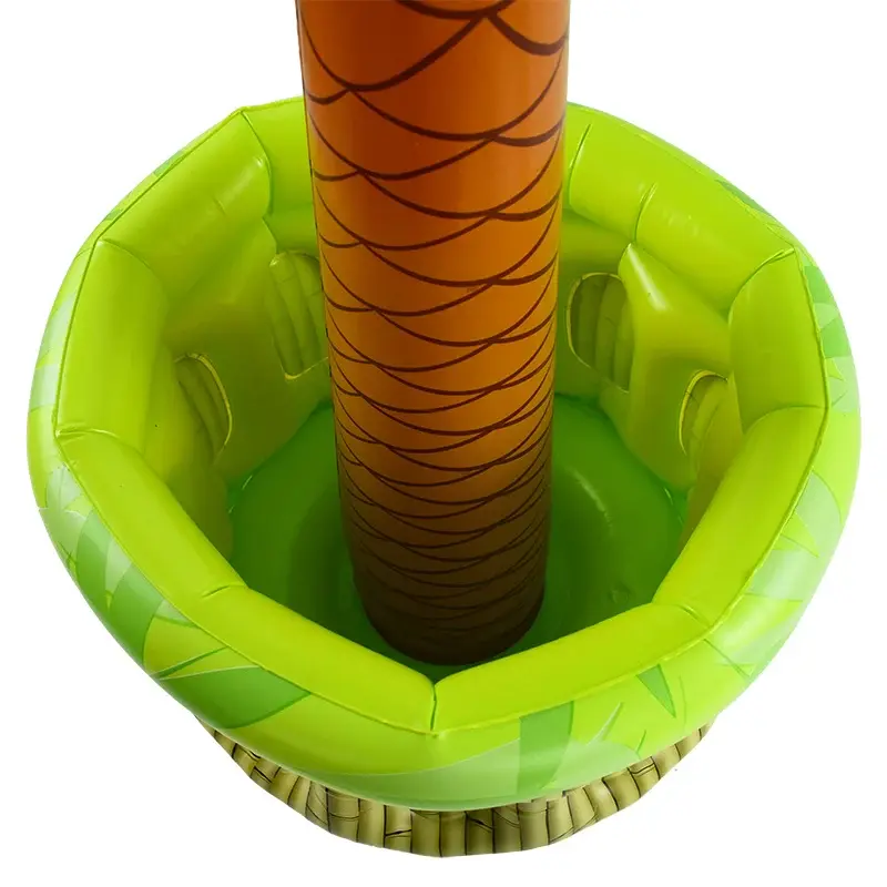 Thumbnail: Inflatable Palm Tree Ice Bucket Cooler Drink Holder Hawaiian Birthday Pool Party