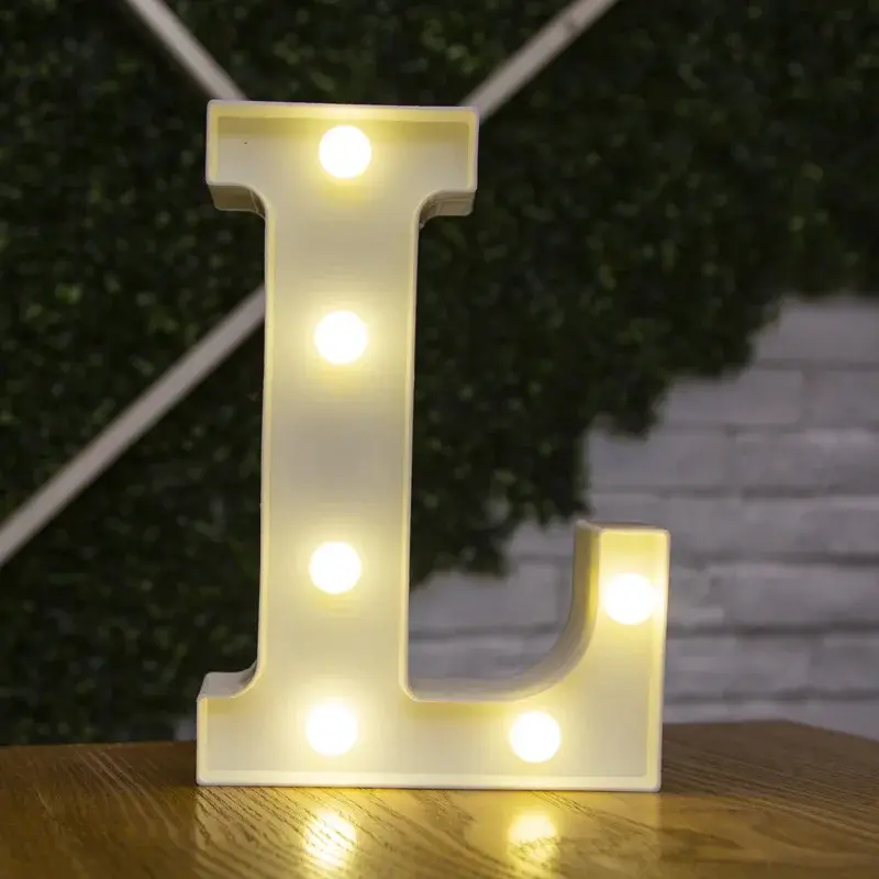 Thumbnail: Alphabet Letter LED Light Luminous Number Wedding Birthday Christmas Party Decor