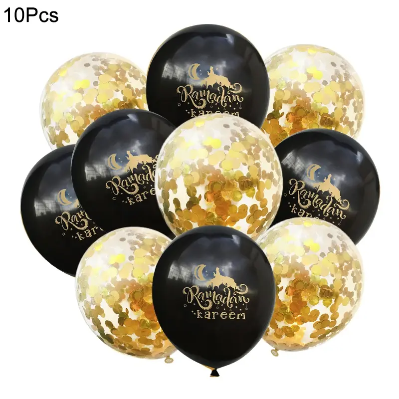 Thumbnail: Eid Mubarak Ramadan Kareem Decoration 10Pcs Latex Balloon Muslim Festival Party