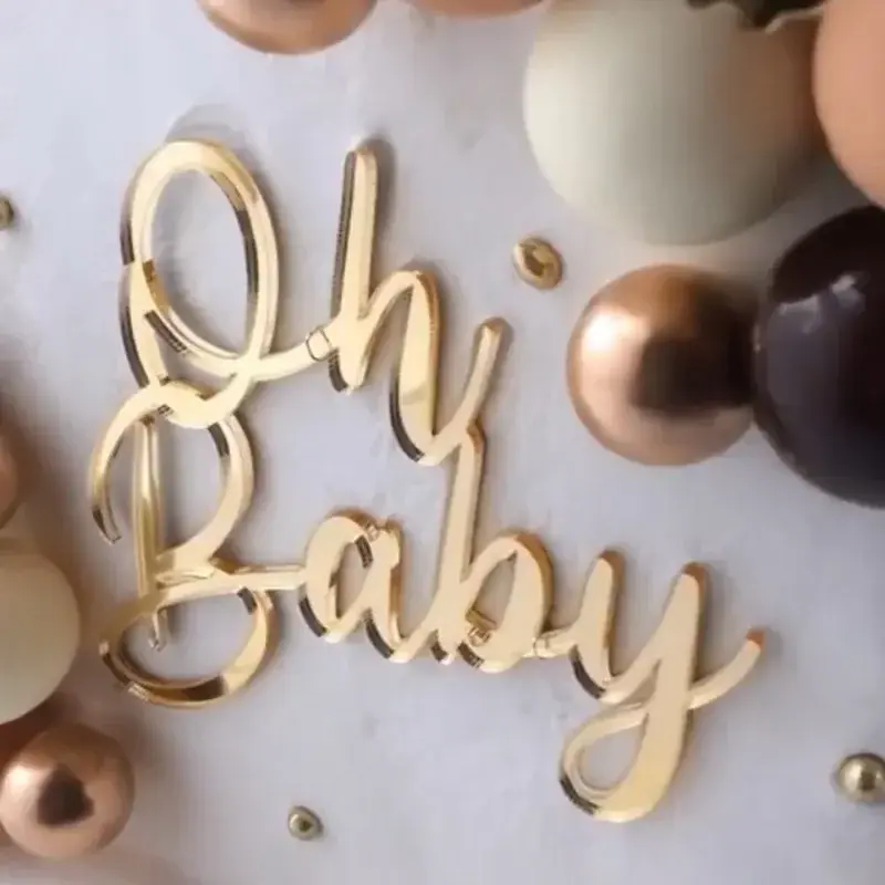 Thumbnail: Happy Birthday Acrylic Cake Topper Party Shower Celebration Dessert Decorations