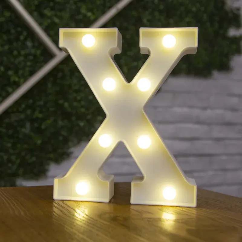 Thumbnail: Alphabet Letter LED Light Luminous Number Wedding Birthday Christmas Party Decor