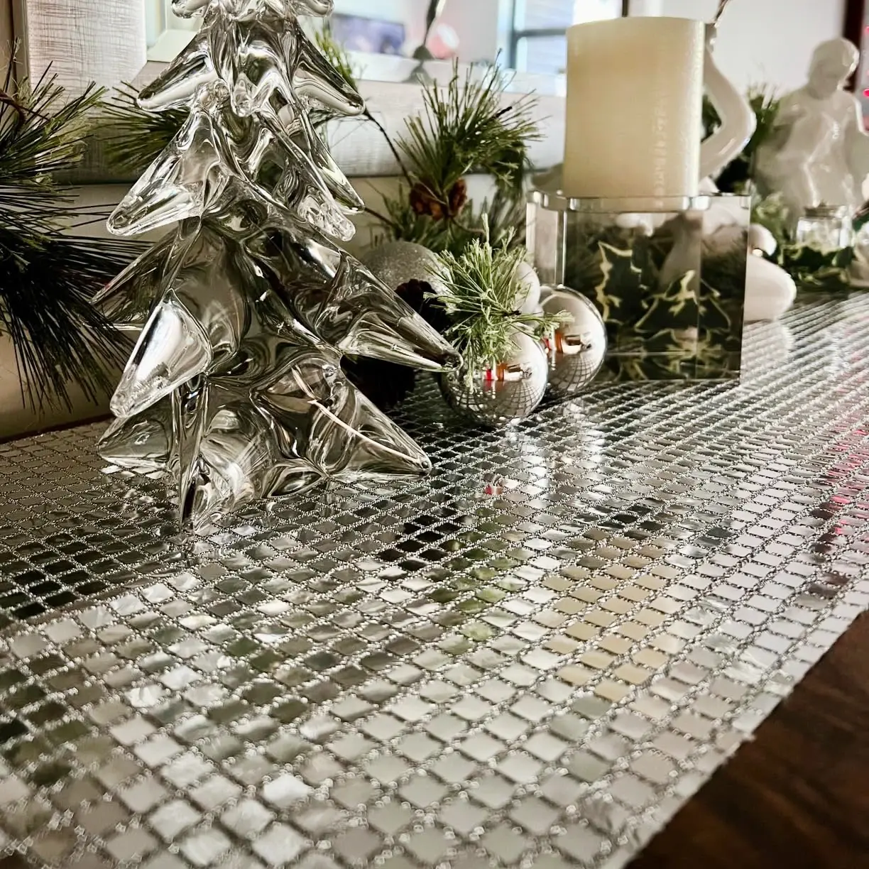 Shimmer Sequin Disco Party Wedding Birthday Baby Shower Table Runner Decorations