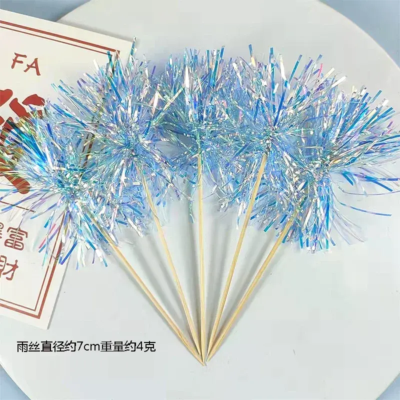 Thumbnail: Glitter Tassel Cake Topper 5/20Pc Wedding Christmas Birthday Party Shower Decor