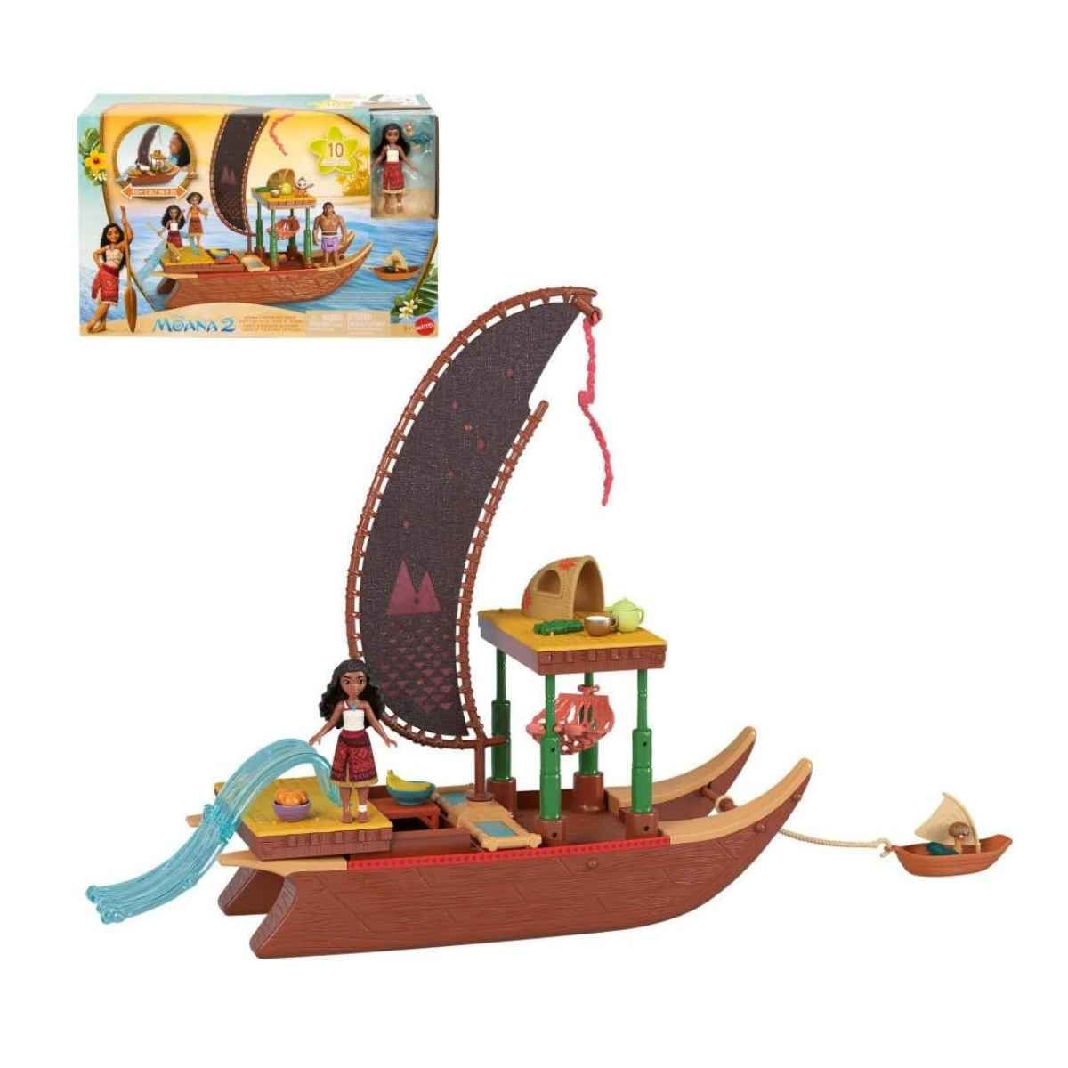 Barco De Moana 2 Set Aventuras En Canoa Con Accesorios y Heihei