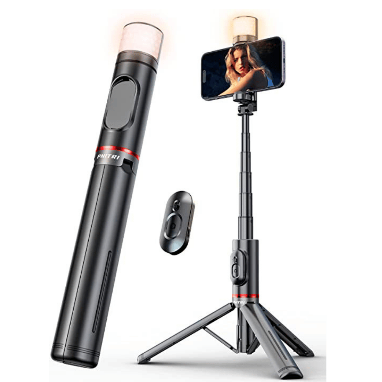 Palo Selfie Stick Monopod Control Bluetooth Foto Profesional