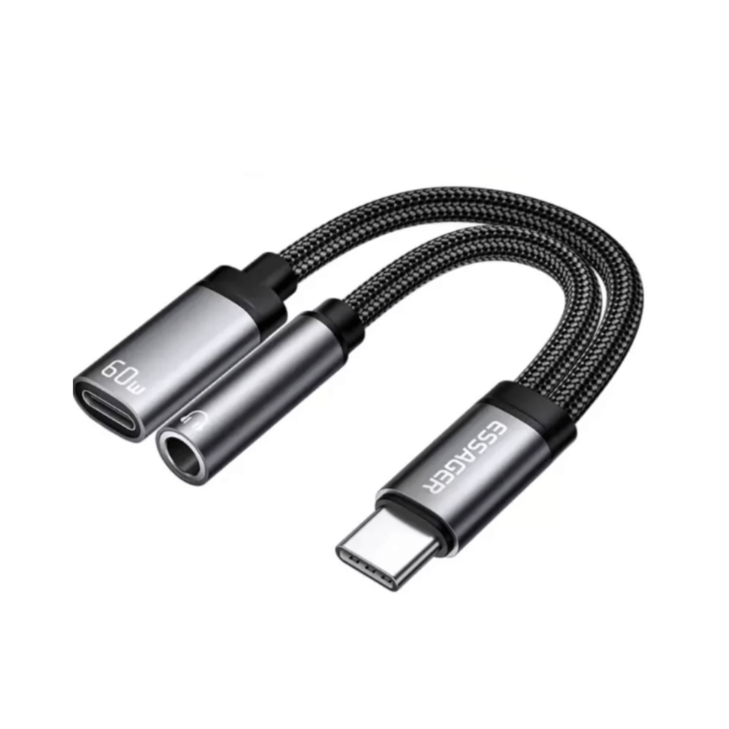 Cable Adaptador Audifonos Usb C A Jack 3.5 Mm Audio Digital
