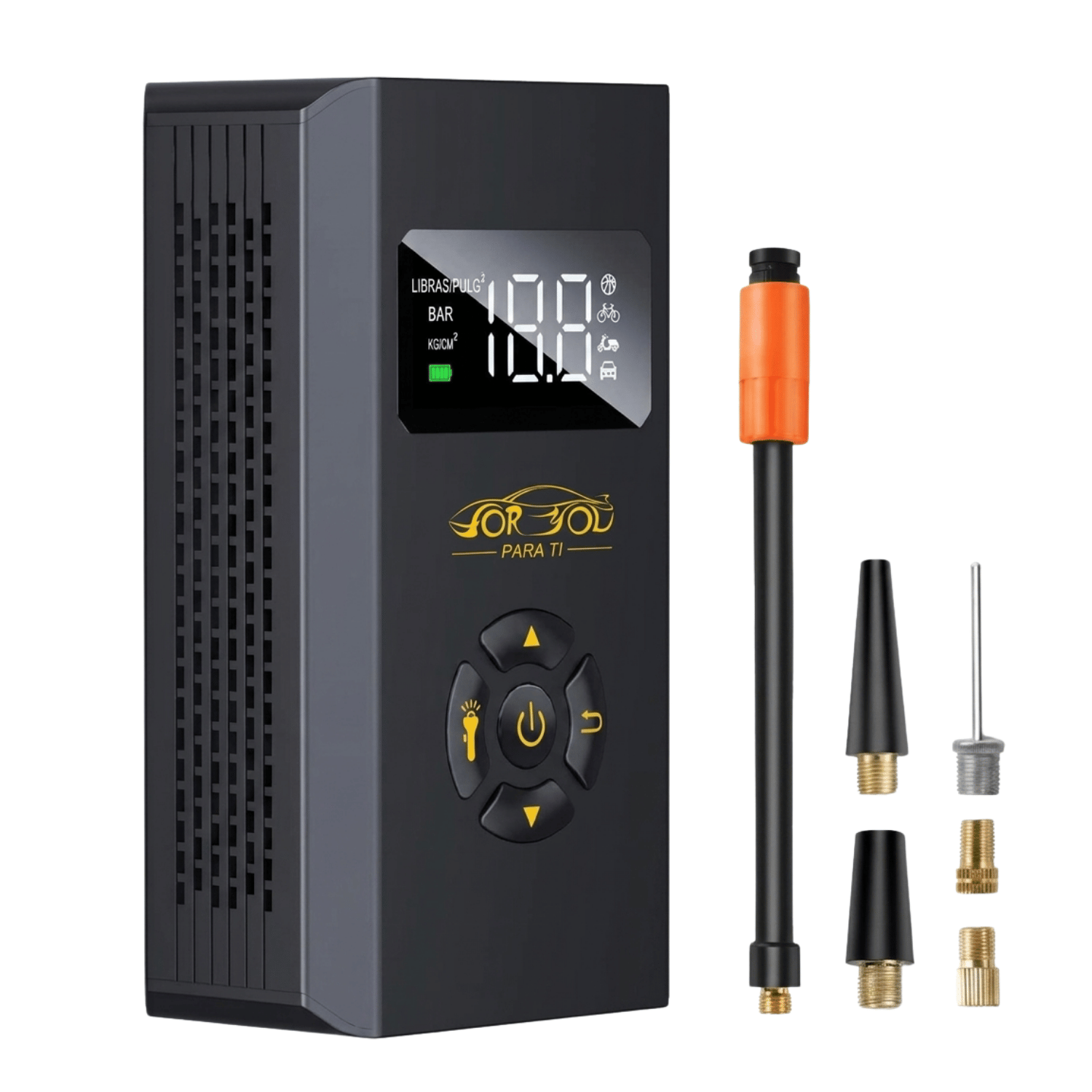 Compresor de Aire Portatil Inflador De Neumaticos  150 PSI 6000mAh