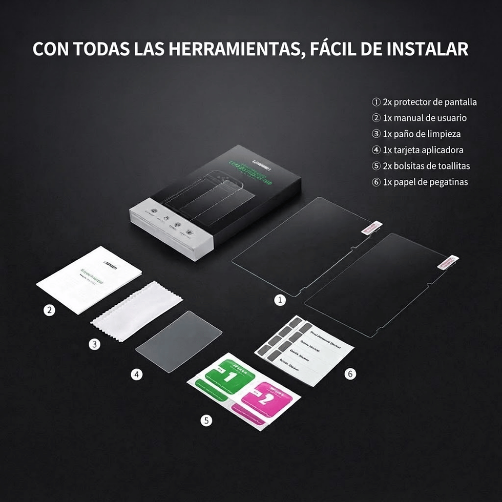 Miniatura: Protector Pantalla Vidrio Templado UGREEN Nintendo Switch Lite 5.5 Pulgadas x2