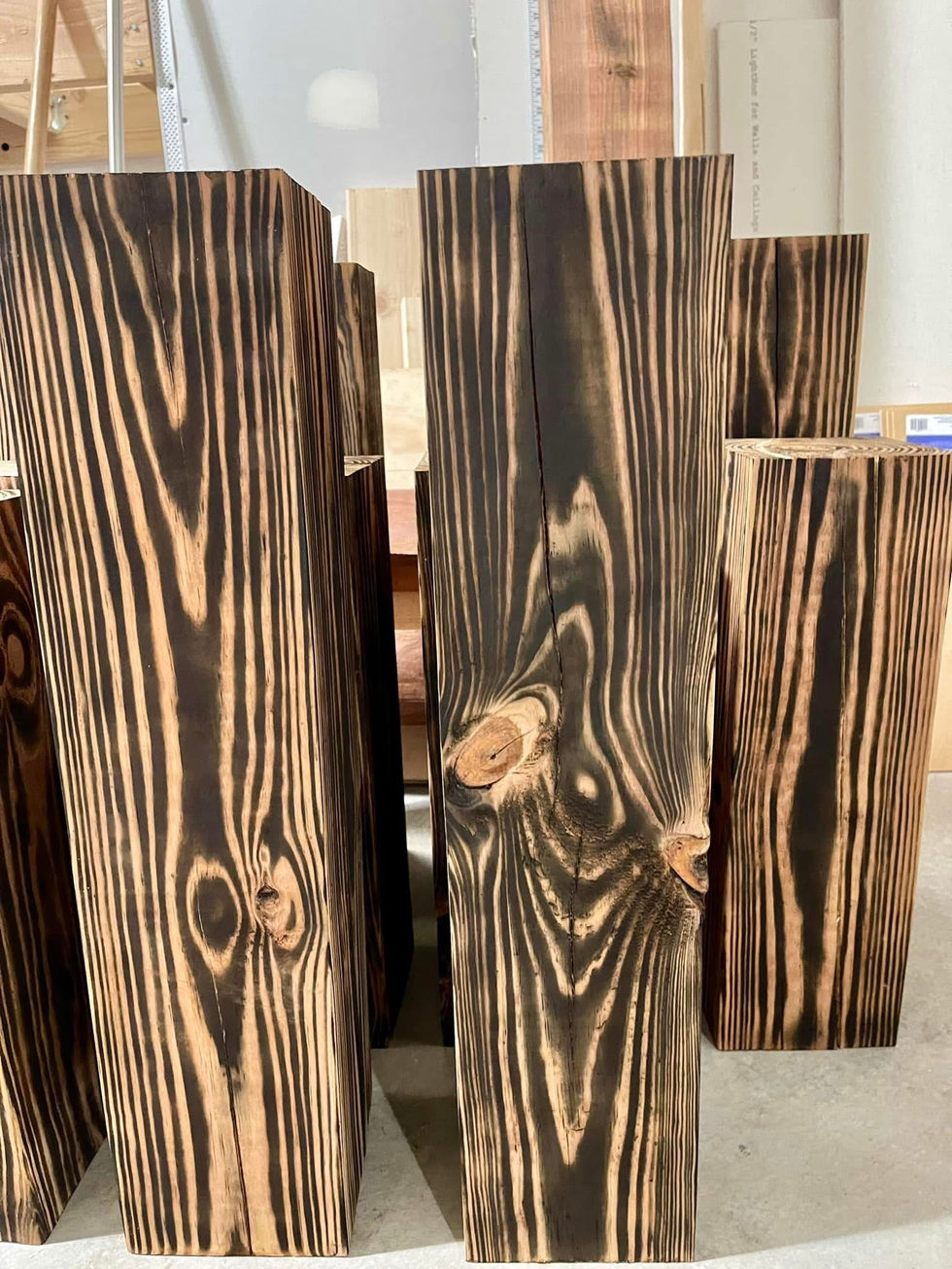 Custom woodworking project, wood burning