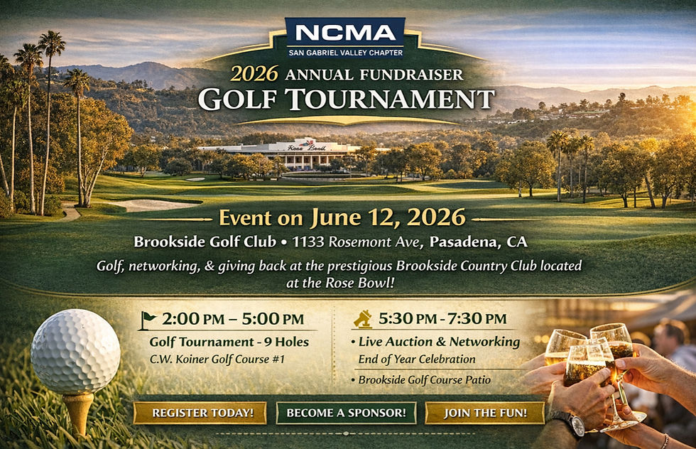 Join NCMA SGV’s 2026 Golf Tournament for big swings, great networking, and thrilling auctions.