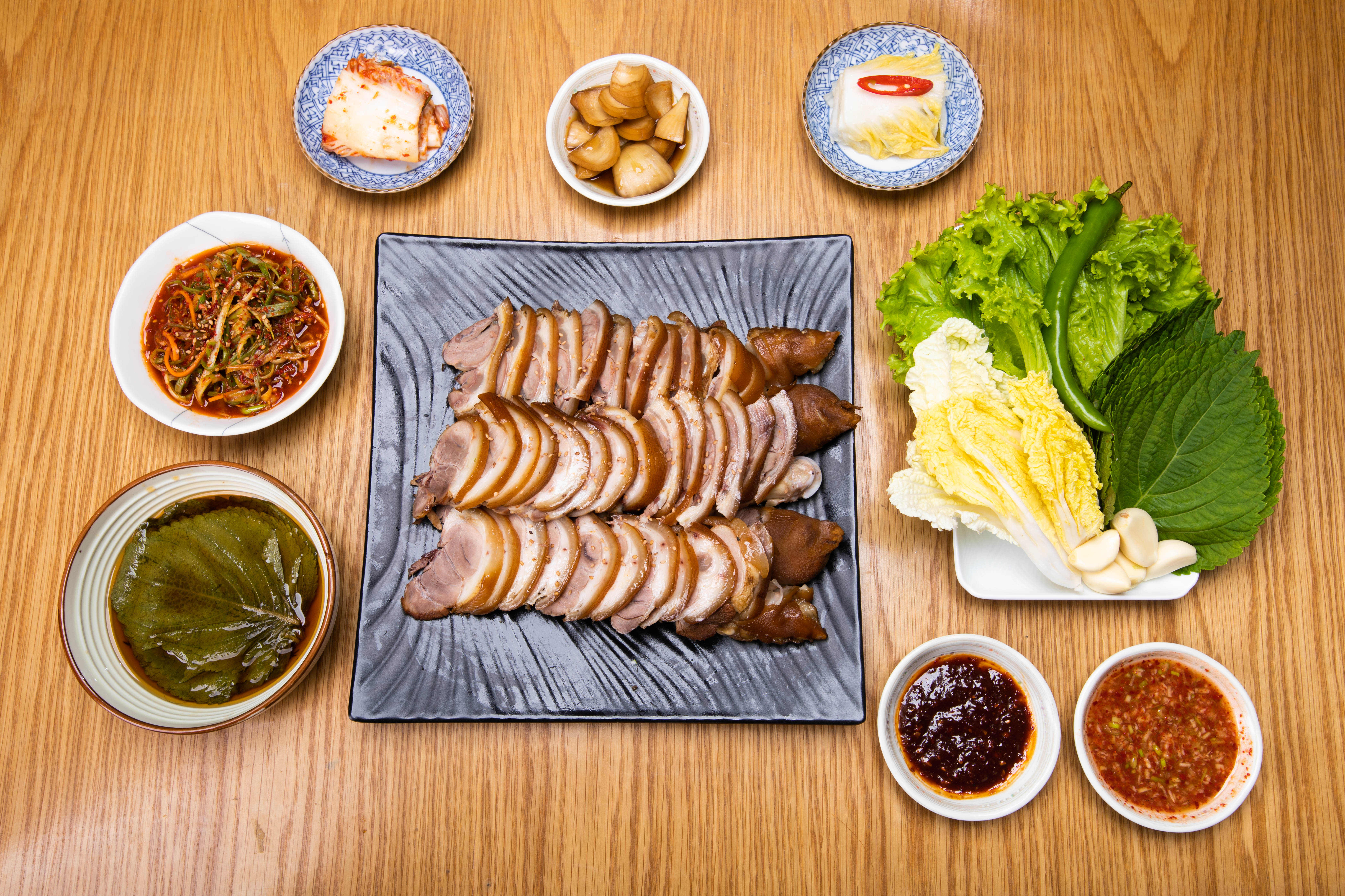 Arranged Food and Objects