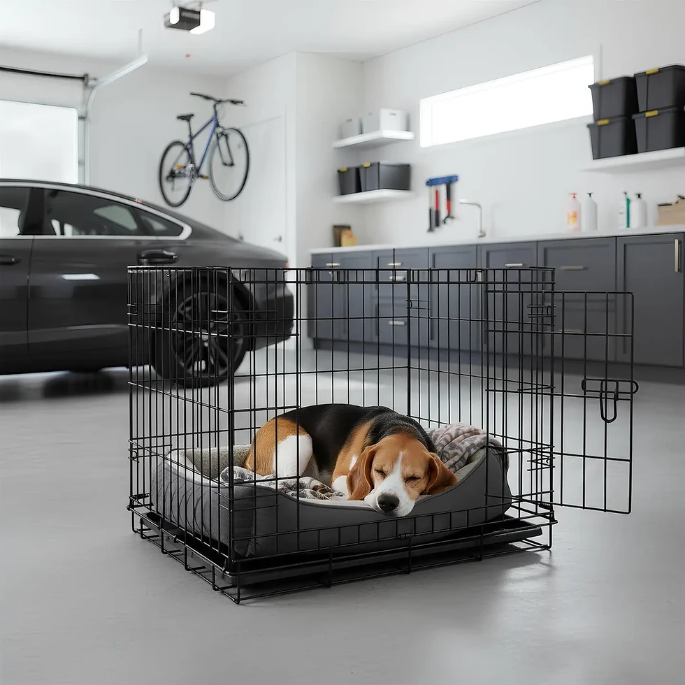 Thumbnail: 2 Door Metal Dog Crate - Medium