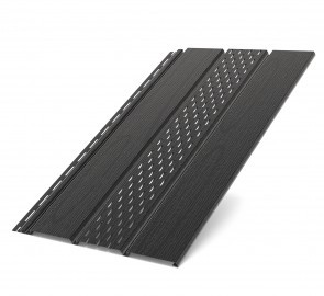 Deckenplatte perforiert schwarz (200 x 30,5 cm) | d-u-i