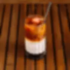 Strawberry vanilla cold brew latte image