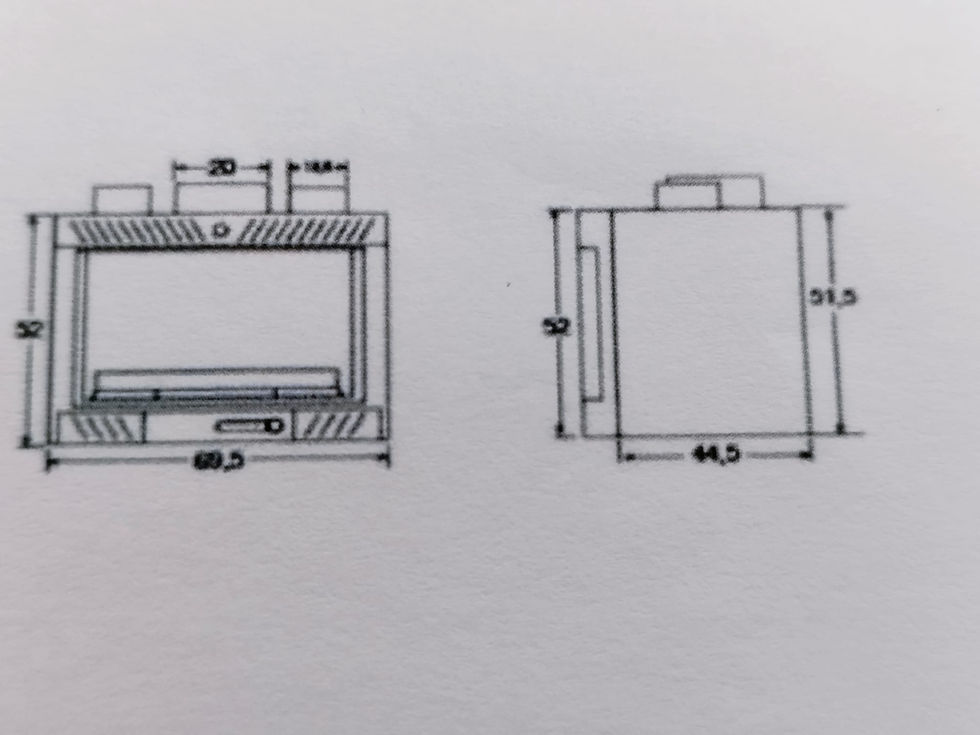 Miniatura: Estufa insertable de leña 8kw