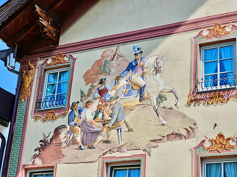 Bavarian houses in Garmisch Parkenkirchen