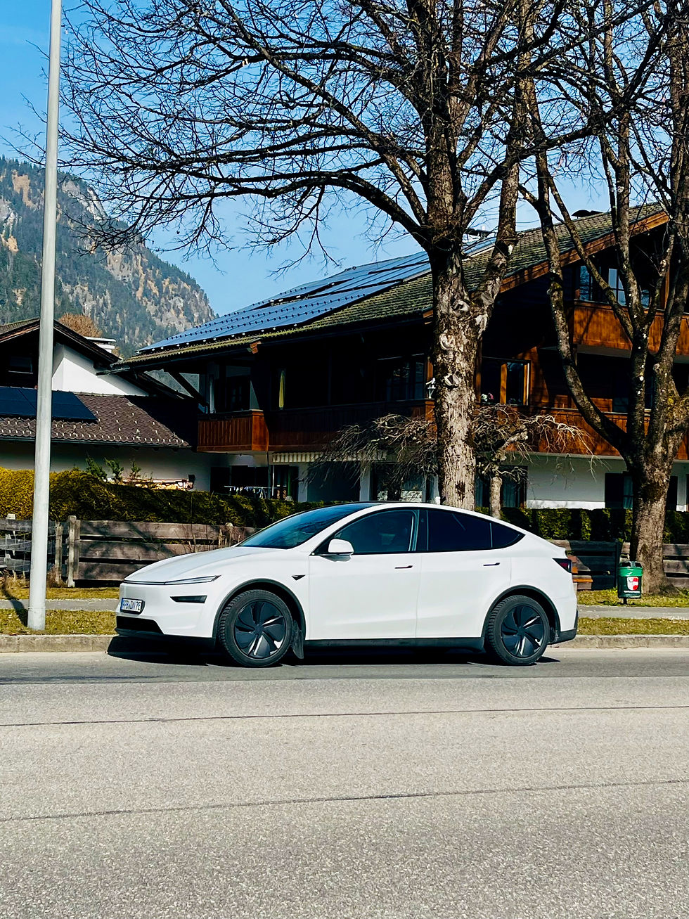 Tesla Y for private tours to Bavarian Alps
