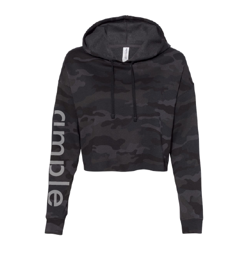Thumbnail: Independent Trading Co. - Women’s Lightweight Cropped Hooded Sweatshirt - AFX64C