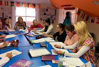 Classroom 2 students at Weybridge International School of English 2019