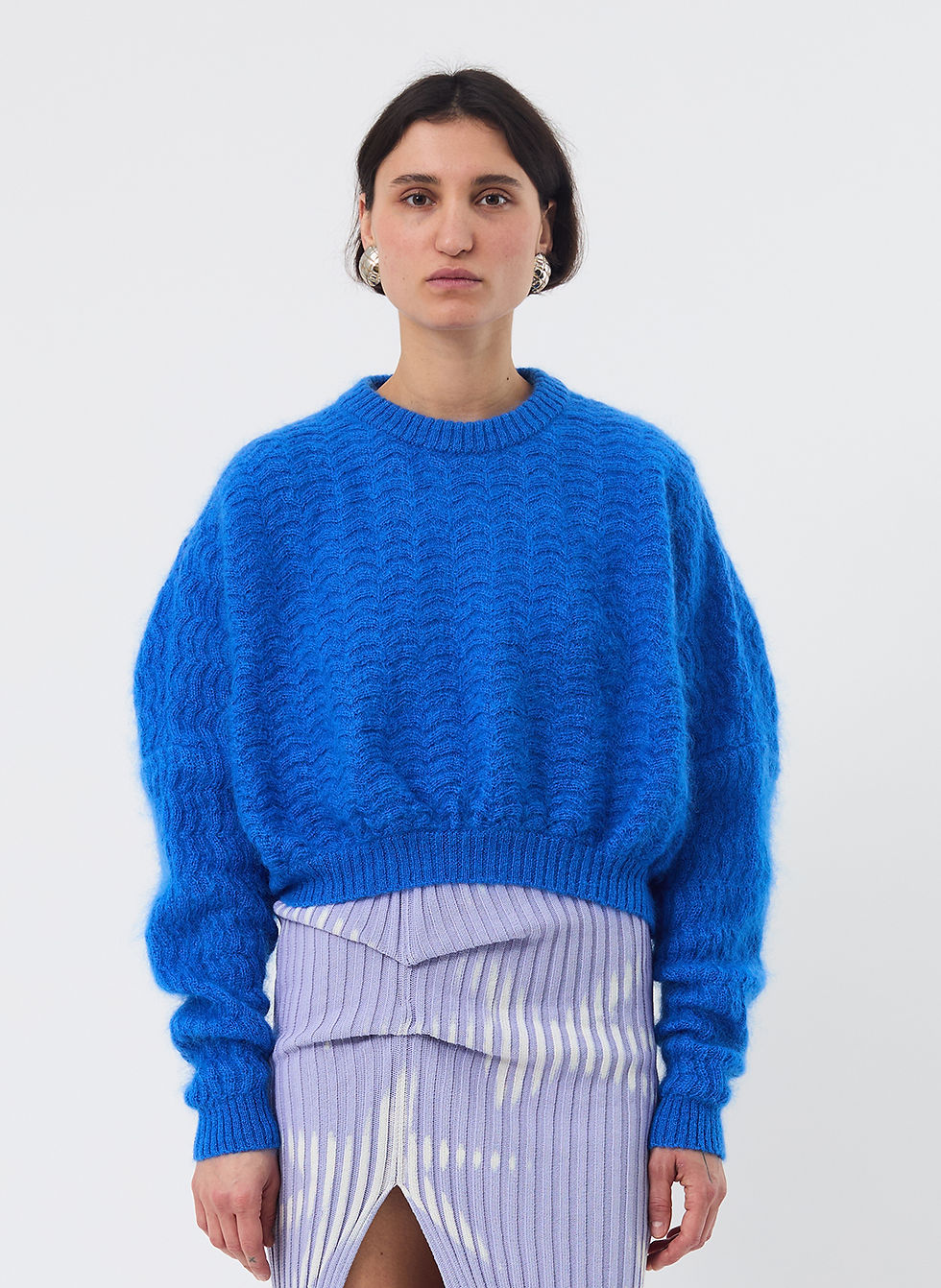 Thumbnail: Zigzag Mohair Bubble Sweater
