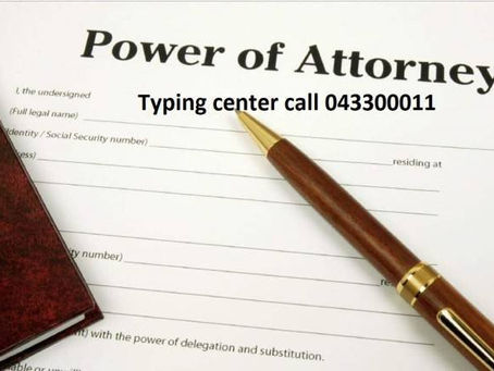typing center for POA barsha & dubai investment park cal now