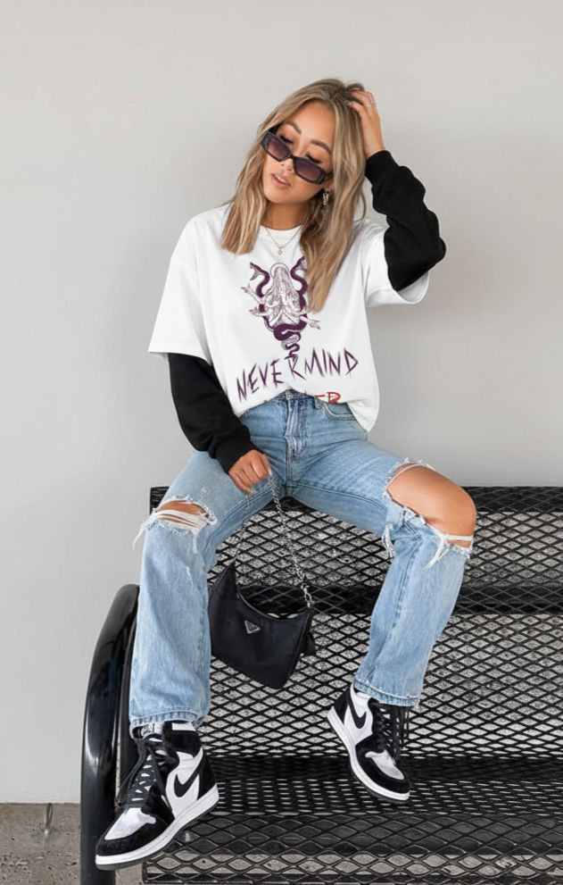 Thumbnail: White Medusa Snake Graphic Tee