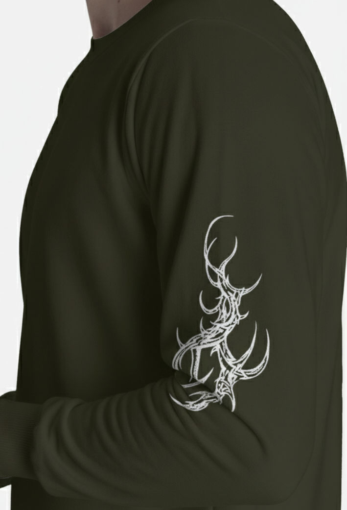 Thumbnail: Gothic X Olive Drop Sweatshirt