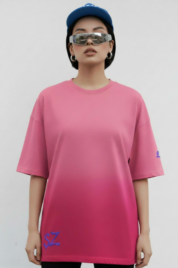Thumbnail: "Electric Pink" Gradient Oversized Tee